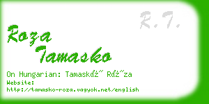 roza tamasko business card